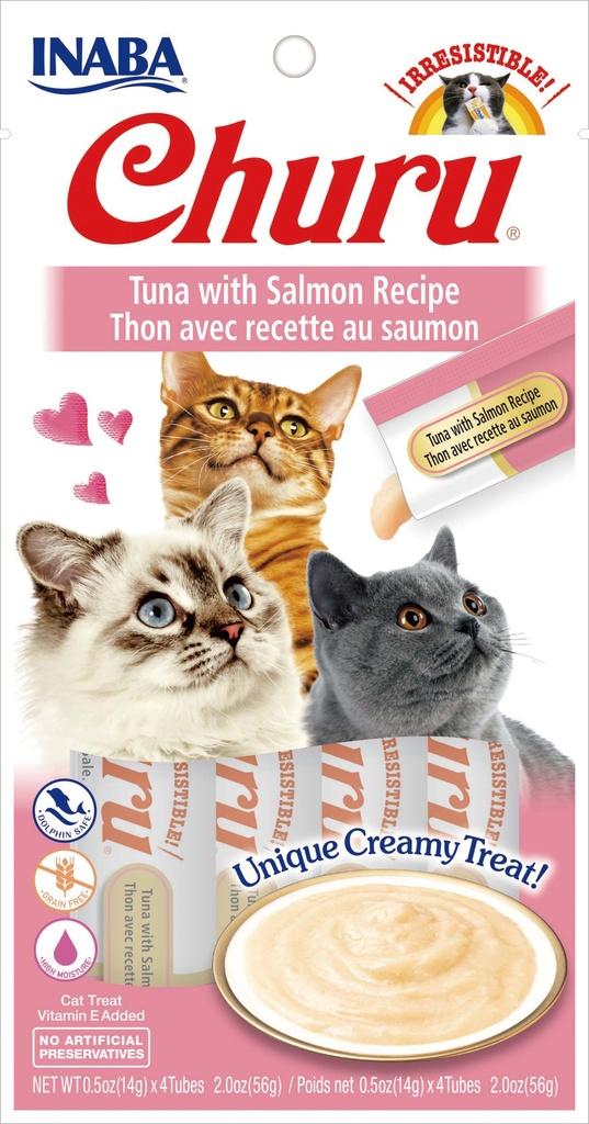 CHURU ATUN CON SALMON 4 TUBOS / 14 GR
