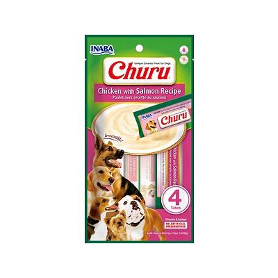 CHURU PERRO POLLO CON SALMON 4 TUBOS / 56 GR