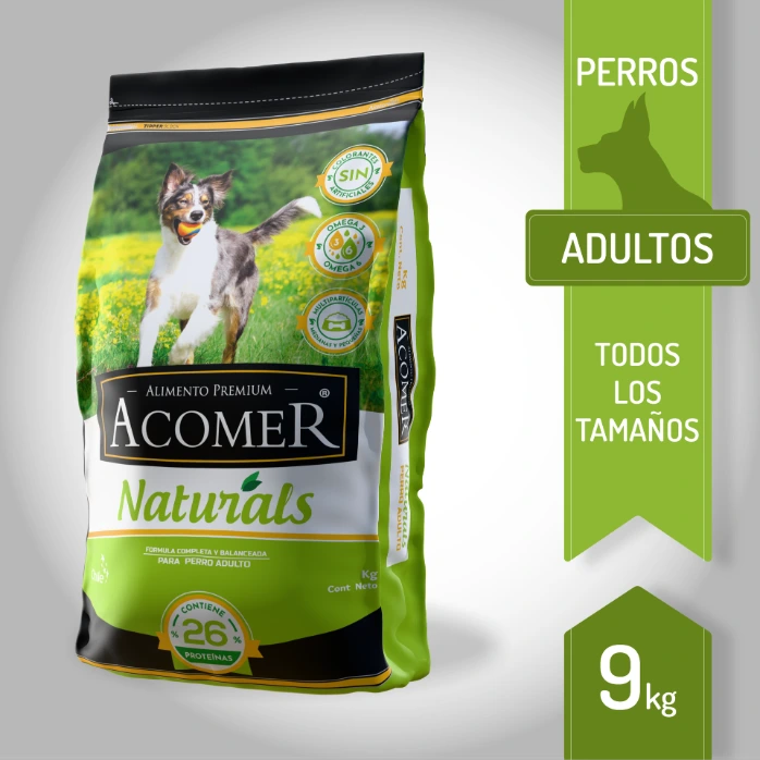 ACOMER NATURALS Perro adulto 9 KG