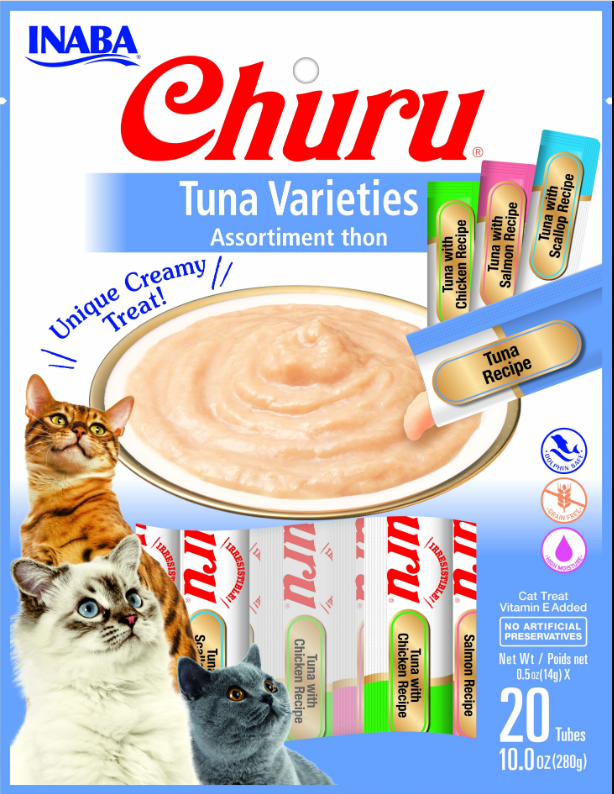 CHURU CAT VARI TUNA/CHICKN 14 GR/20 TUB
