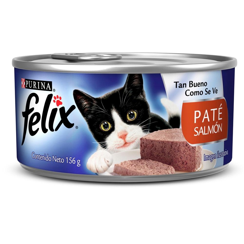 LATA PURINA FELIX PATE SALMON 156 GR